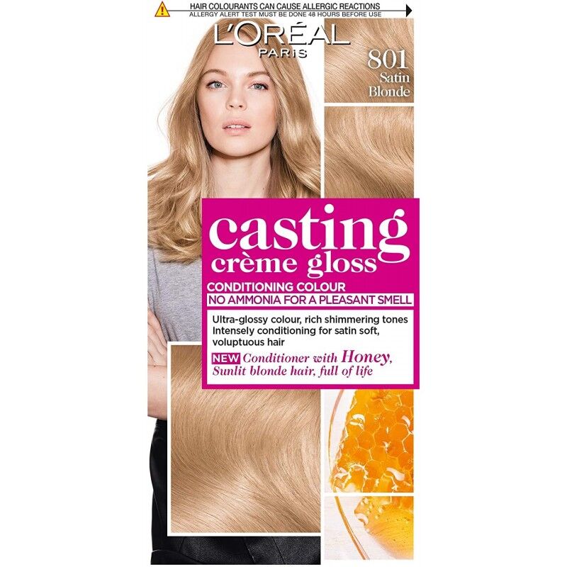 L'Oreal Casting Creme Gloss 801 Satin Blonde 1 stk Hårfarge