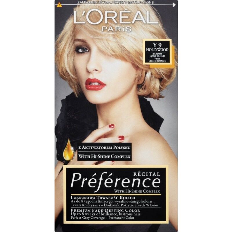L'Oreal Preference Y9 Hollywood Very Light Blonde 1 stk Hårfarge