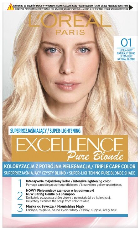 L'Oreal Excellence Pure Blonde 01 Ultra Light Natural Blonde 1 stk Hårfarge