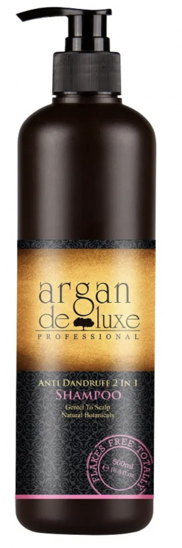 Argan De Luxe Anti-Dandruff 2in1 Shampoo 500 ml Flass sjampo