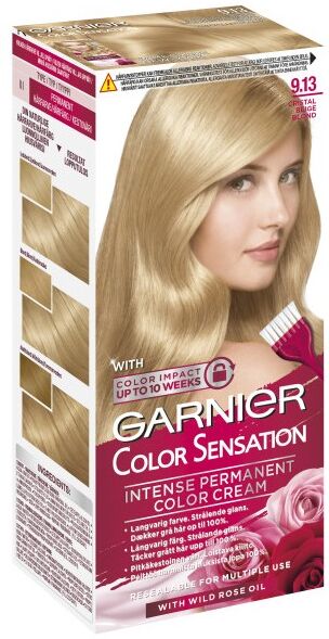 Garnier Color Sensation 9.13 Crystallines Beige Light Blonde 1 stk Hårfarge