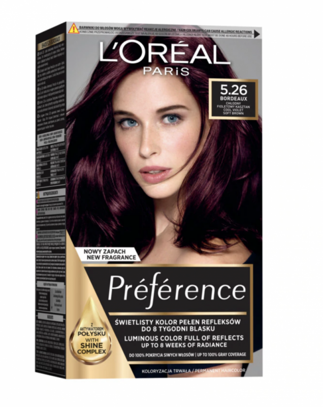 L'Oreal Preference 5.26 Soft Bordeaux 1 stk Hårfarge