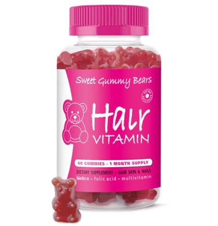 Sweet Gummy Bears Hair Vitamins 60 stk Hårvitaminer