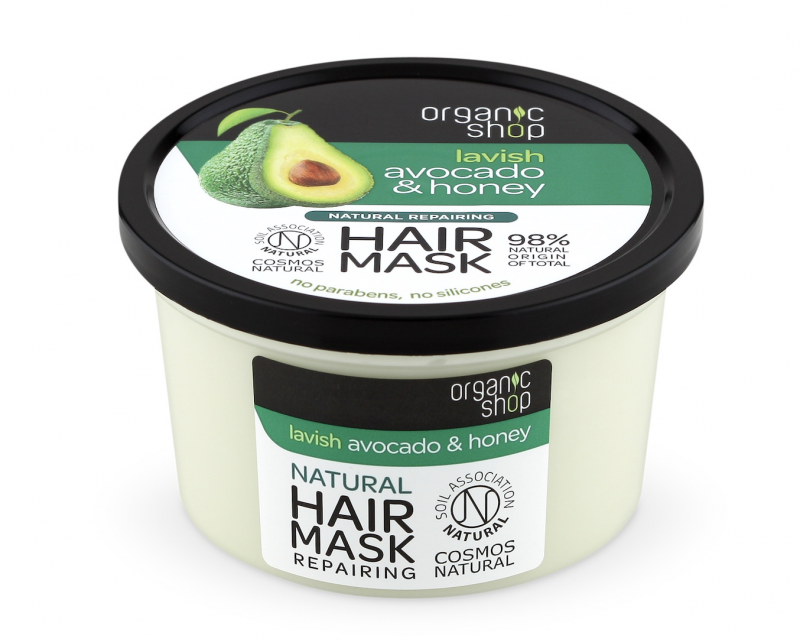 Organic Shop Lavish Avocado & Honey Natural Repairing Hair Mask 250 ml Hårmaske