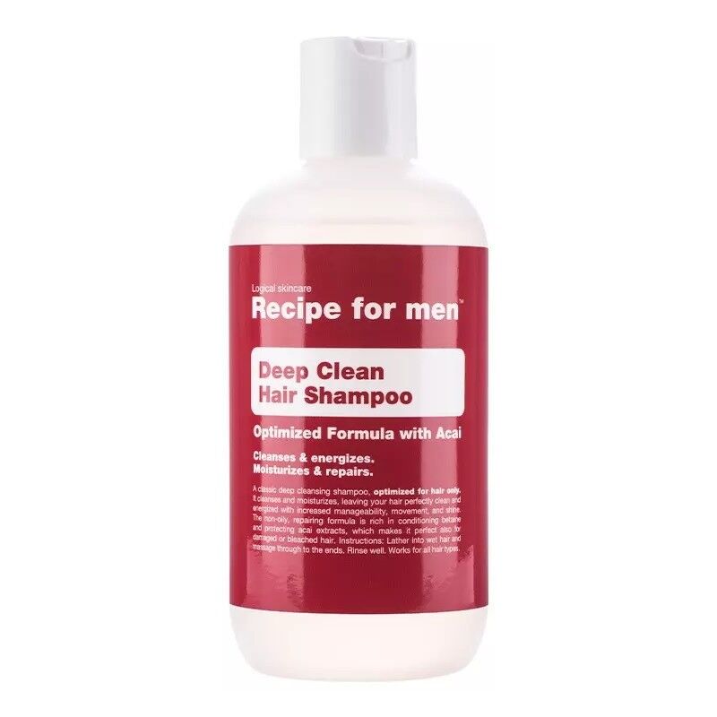 Recipe For Men Deep Clean Hair Shampoo 250 ml Sjampo