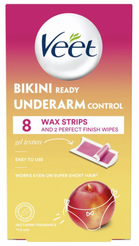 Veet Bikini & Underarm Strips 8 stk Hårfjerning