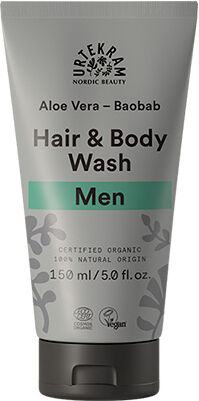 Urtekram - Body Care Men Hair & Body Wash Aloe Vera & Baobab - 150 ml