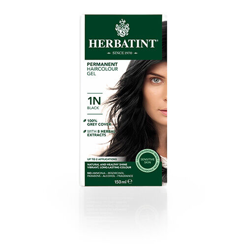 Herbatint 1N hårfarve Black - 150 ml