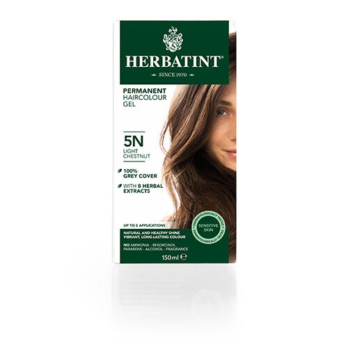 Herbatint 5N hårfarve Light Chestnut - 150 ml