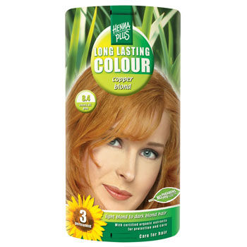 Henna Plus 8.4 Hårfarve Copper Blond Long Lasting Colour - 40 ml