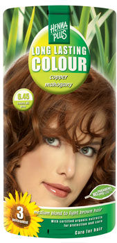 Henna Plus 6.45 Hårfarve Copper Mahogany Long Lasting Colour - 40 ml