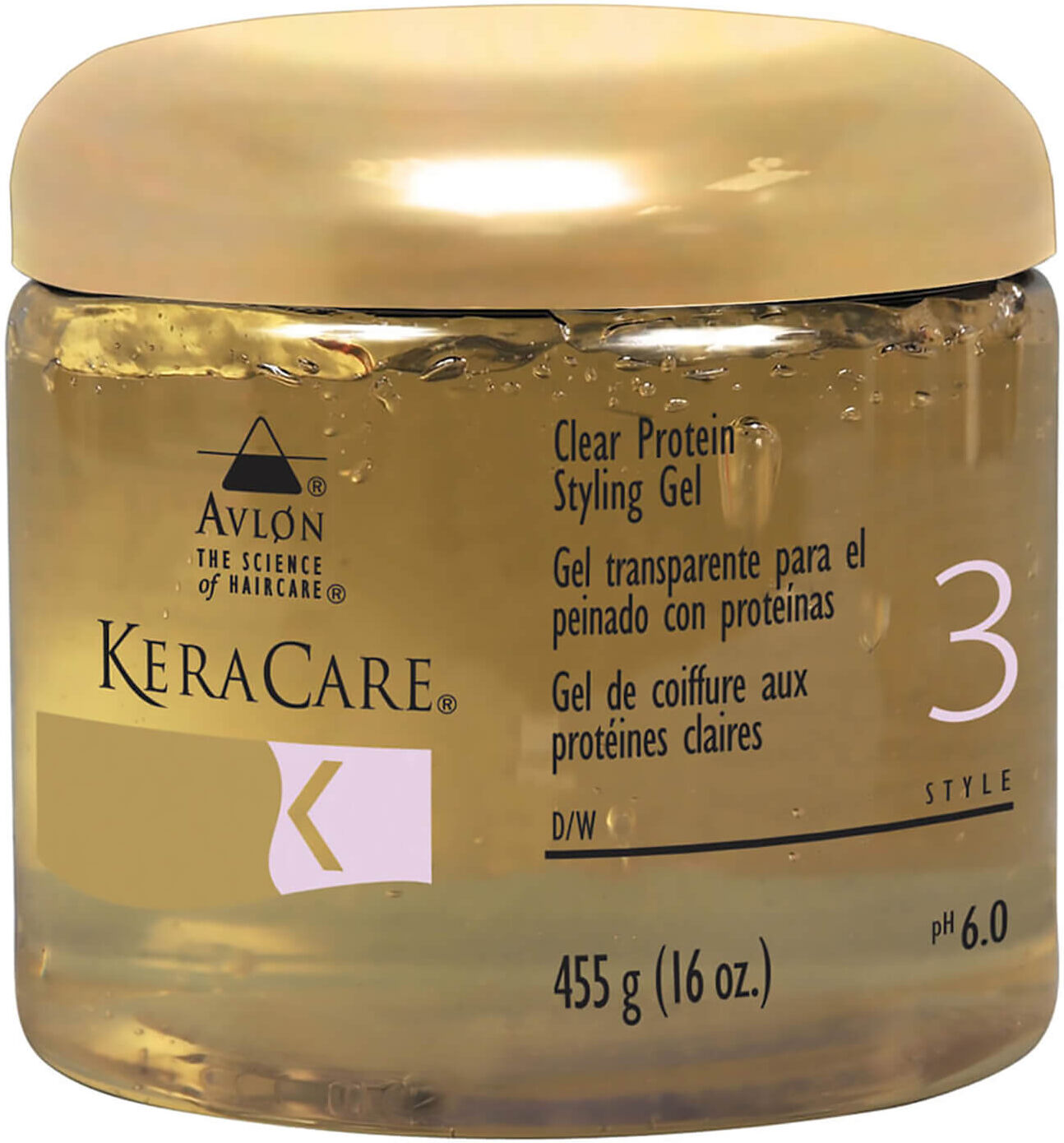 KeraCare Protein Styling Gel (Clear) (16 oz)