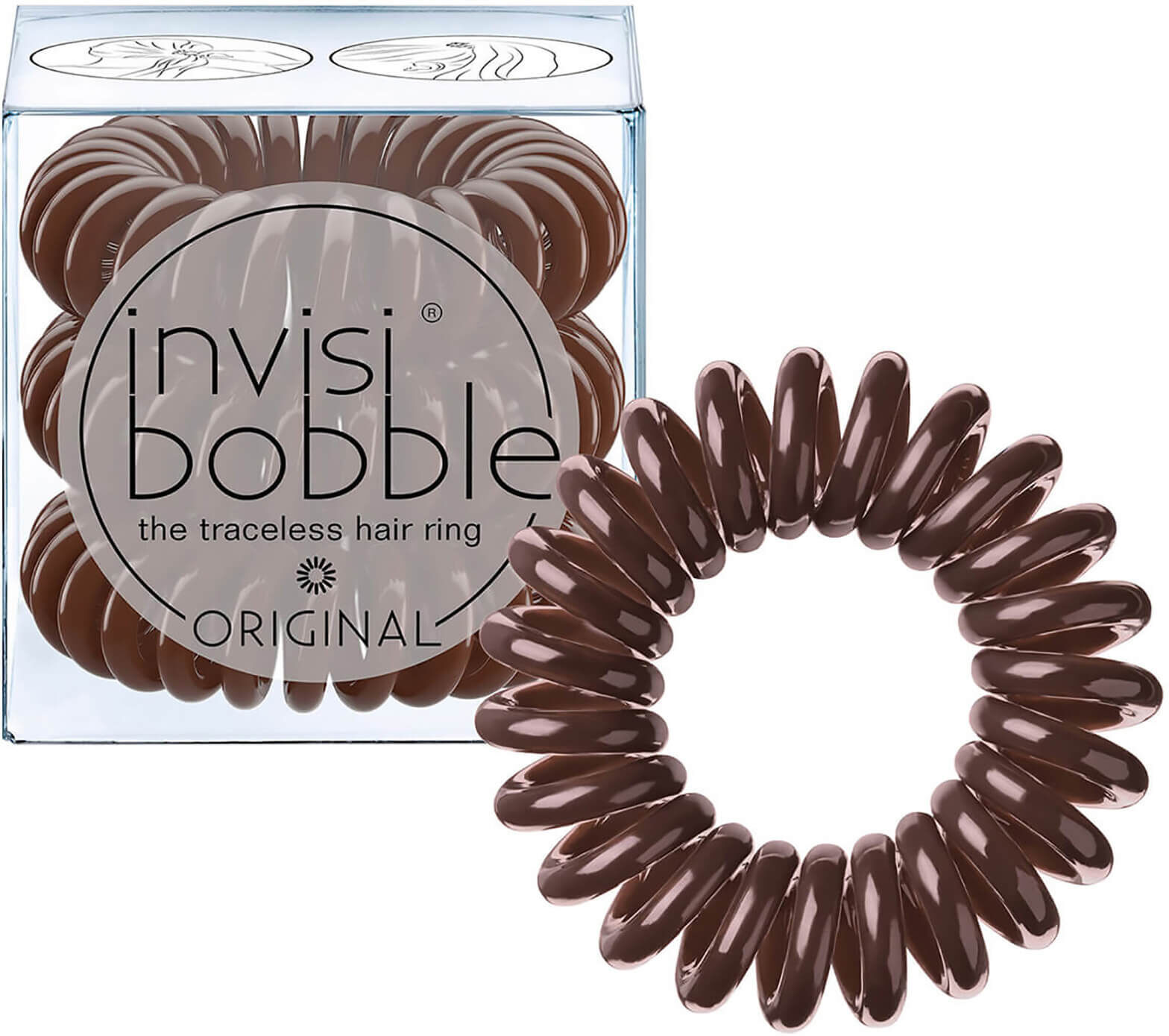 invisibobble Original Hair Tie (3 Pack) - Pretzel Brown