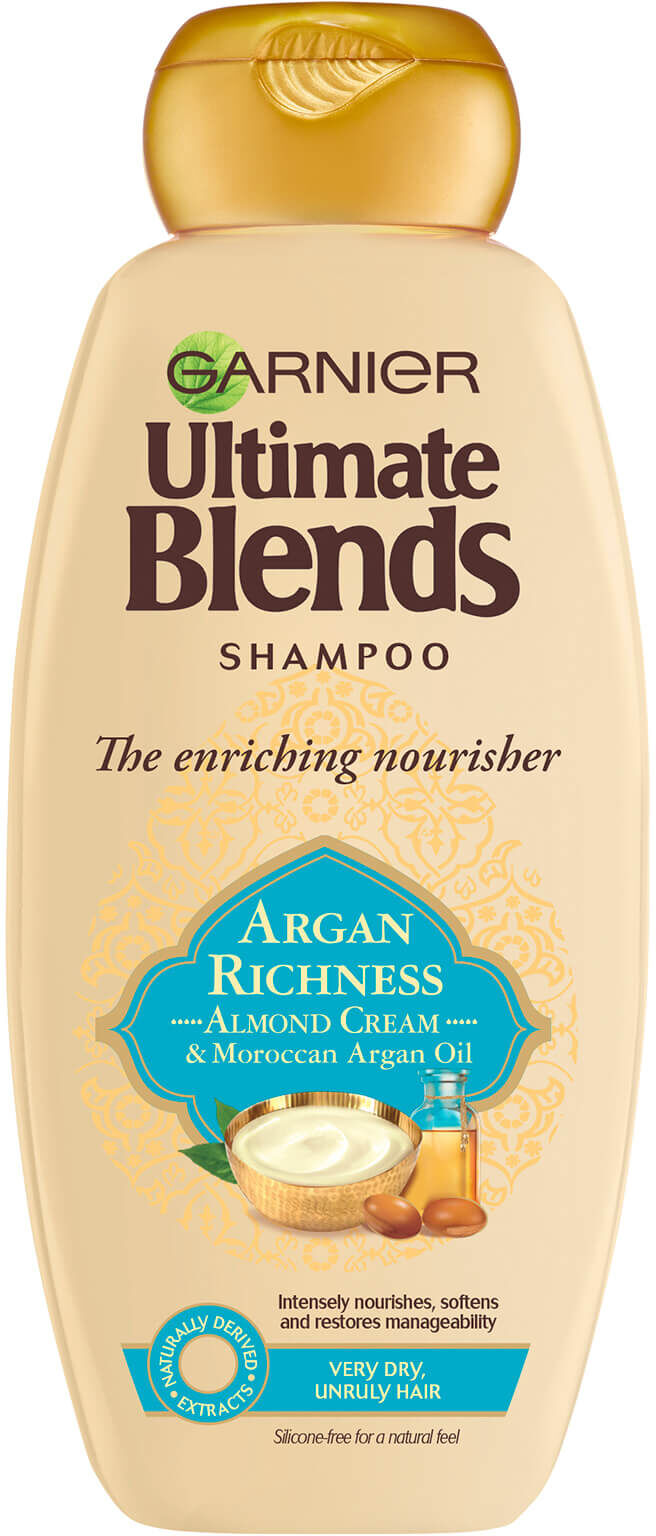 Garnier Ultimate Blends Argan Oil & Almond Cream Dry Hair Shampoo 360ml