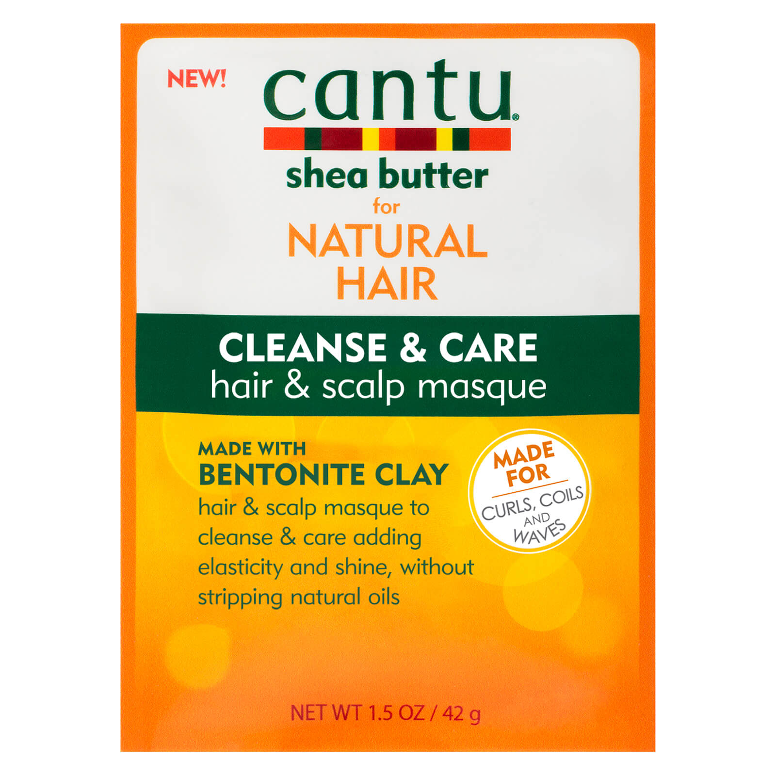 Cantu Nat Bentonite Clay Clarify and Renew Masque 42g