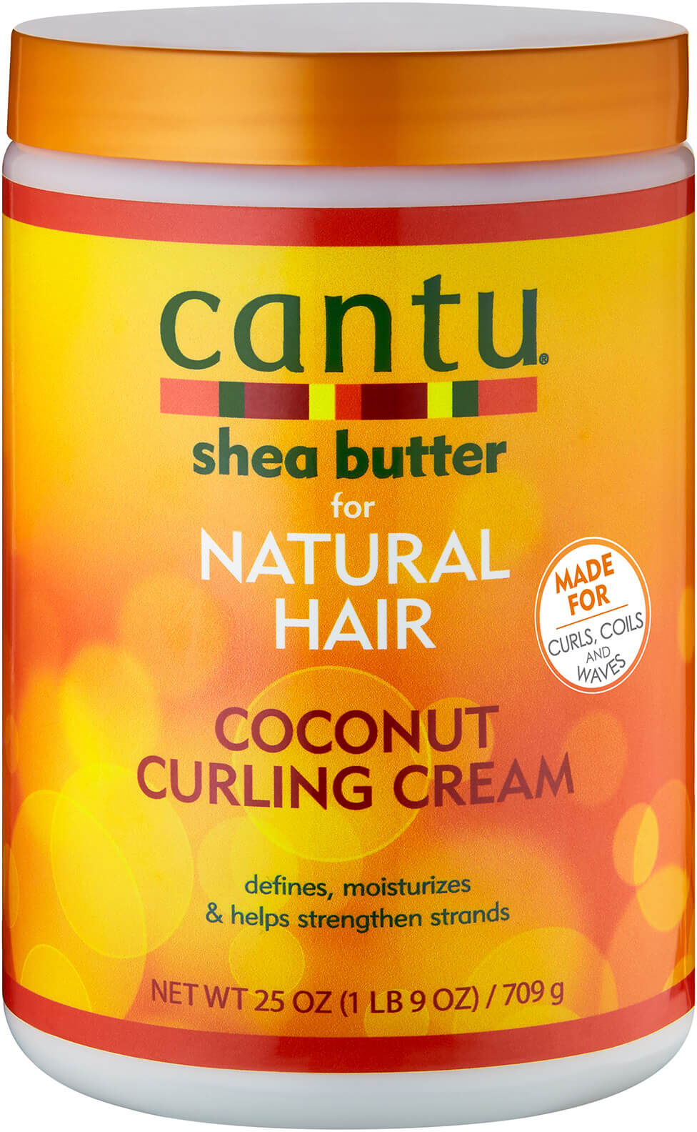 Cantu Shea Butter for Natural Hair Coconut Curling Cream – Salon Size 25 oz