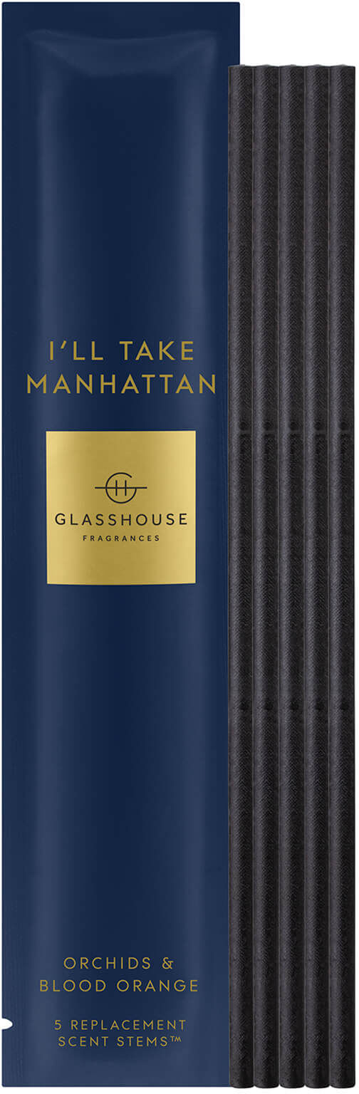 Glasshouse Fragrances Glasshouse I'll Take Manhattan Replacement Scent Stems