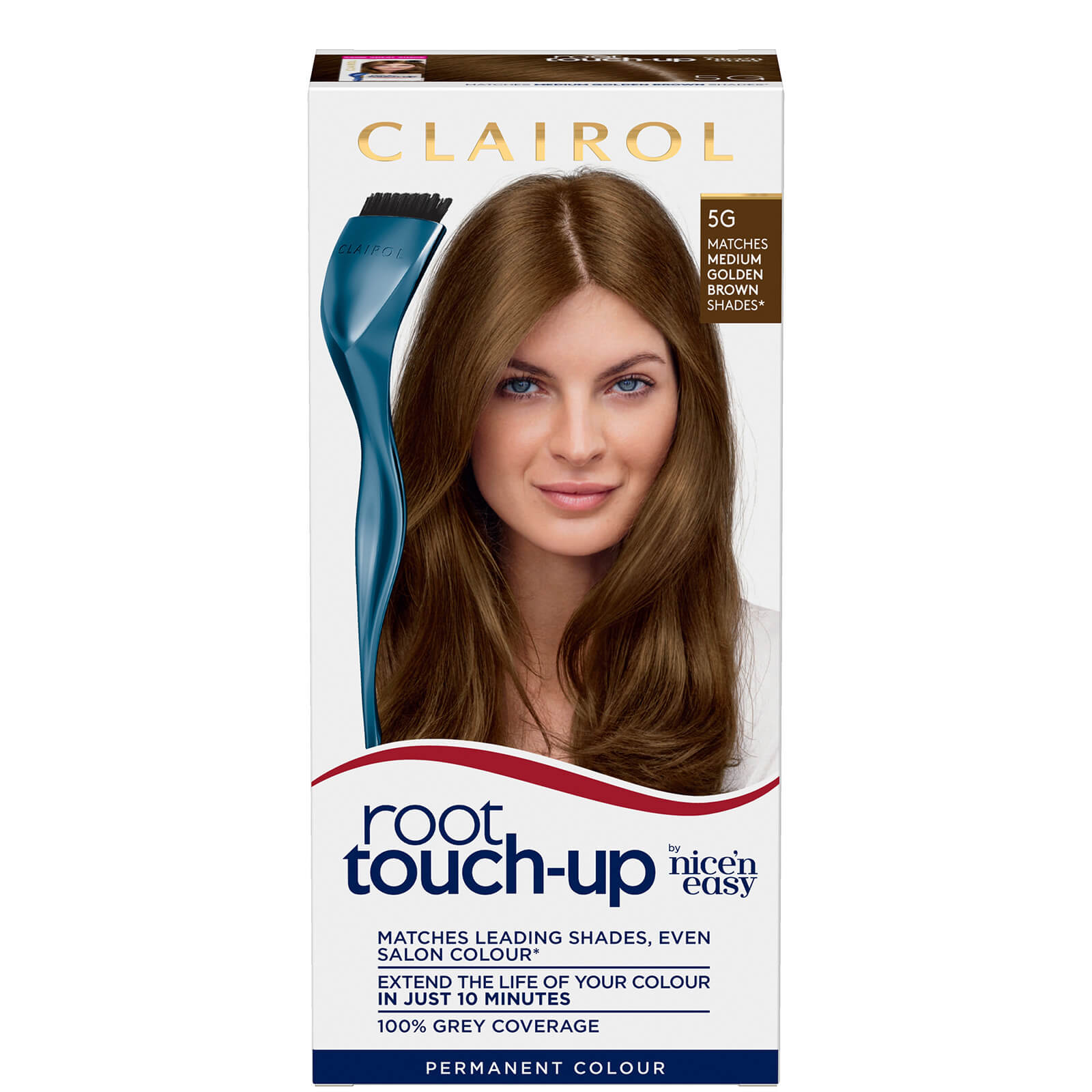 Clairol Root Touch-Up Permanent Hair Dye Long-lasting Intensifying Colour with Full Coverage 30ml (Various Shades) - 5G Medium Golden Brown