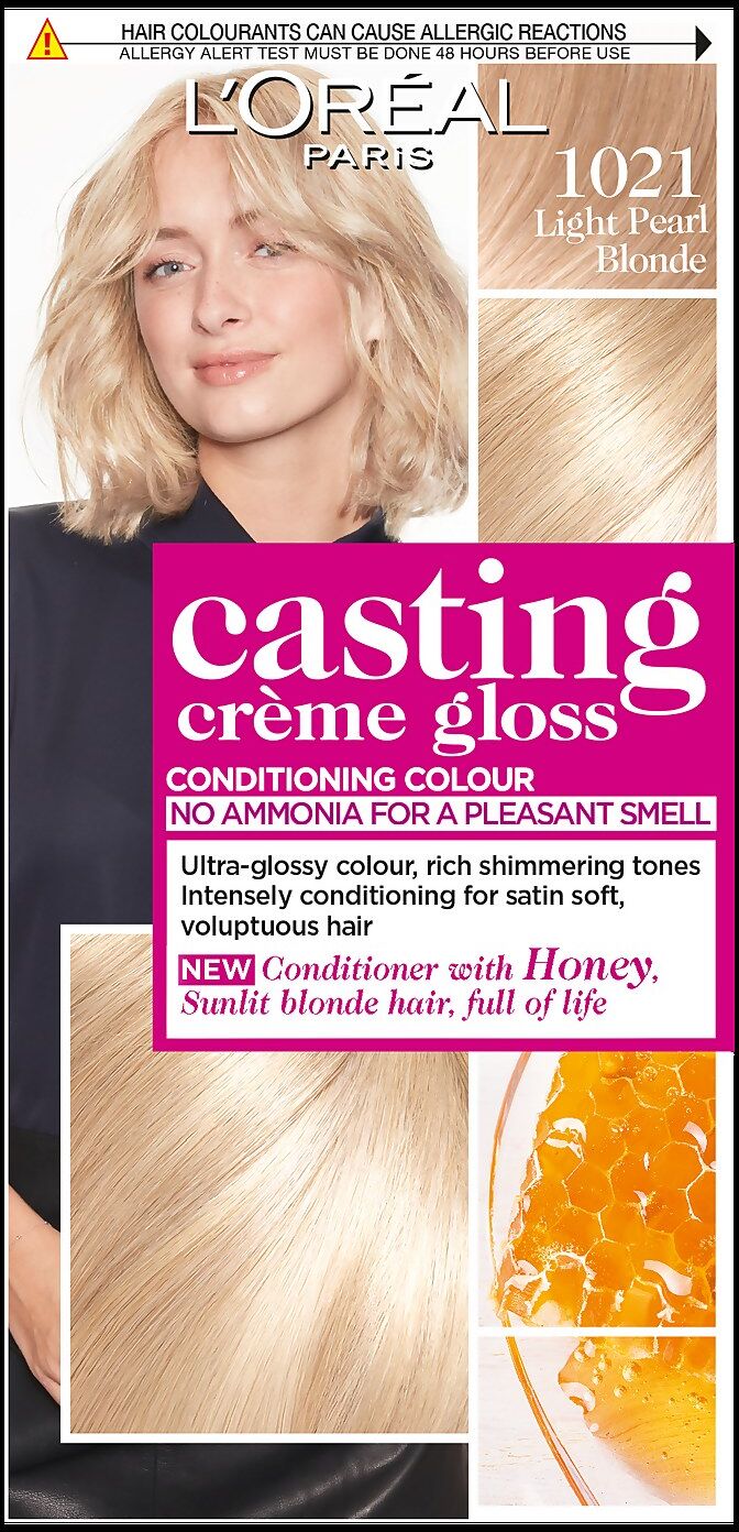 L'Oréal Paris Casting Crème Gloss Semi-Permanent Hair Dye (Various Shades) - 1021 Light Pearl Blonde