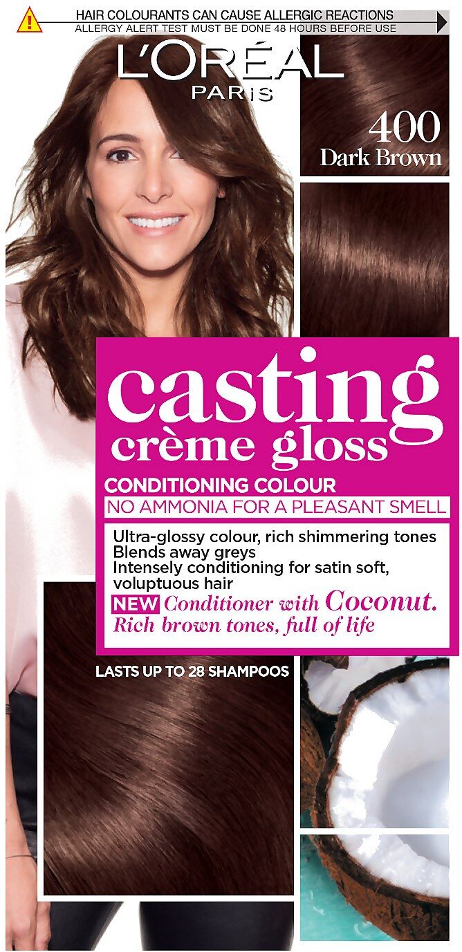 L'Oréal Paris Casting Crème Gloss Semi-Permanent Hair Dye (Various Shades) - 400 Dark Brown