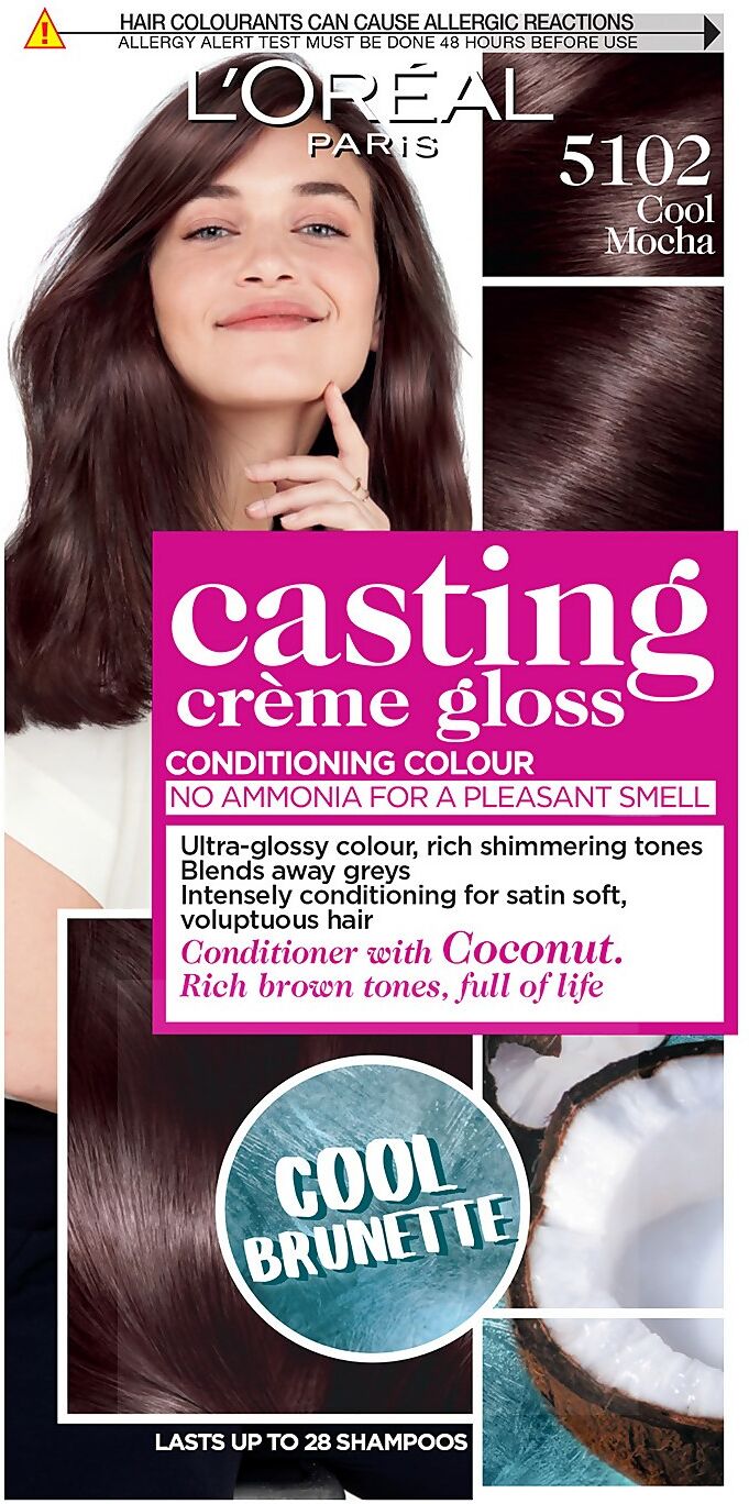 L'Oréal Paris Casting Crème Gloss Semi-Permanent Hair Dye (Various Shades) - 5102 Cool Mocha