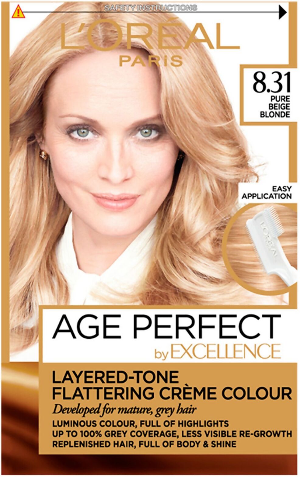 L'Oréal Paris Age Perfect Hair Dye (Various Shades) - 8.31 Pure Beige Blonde