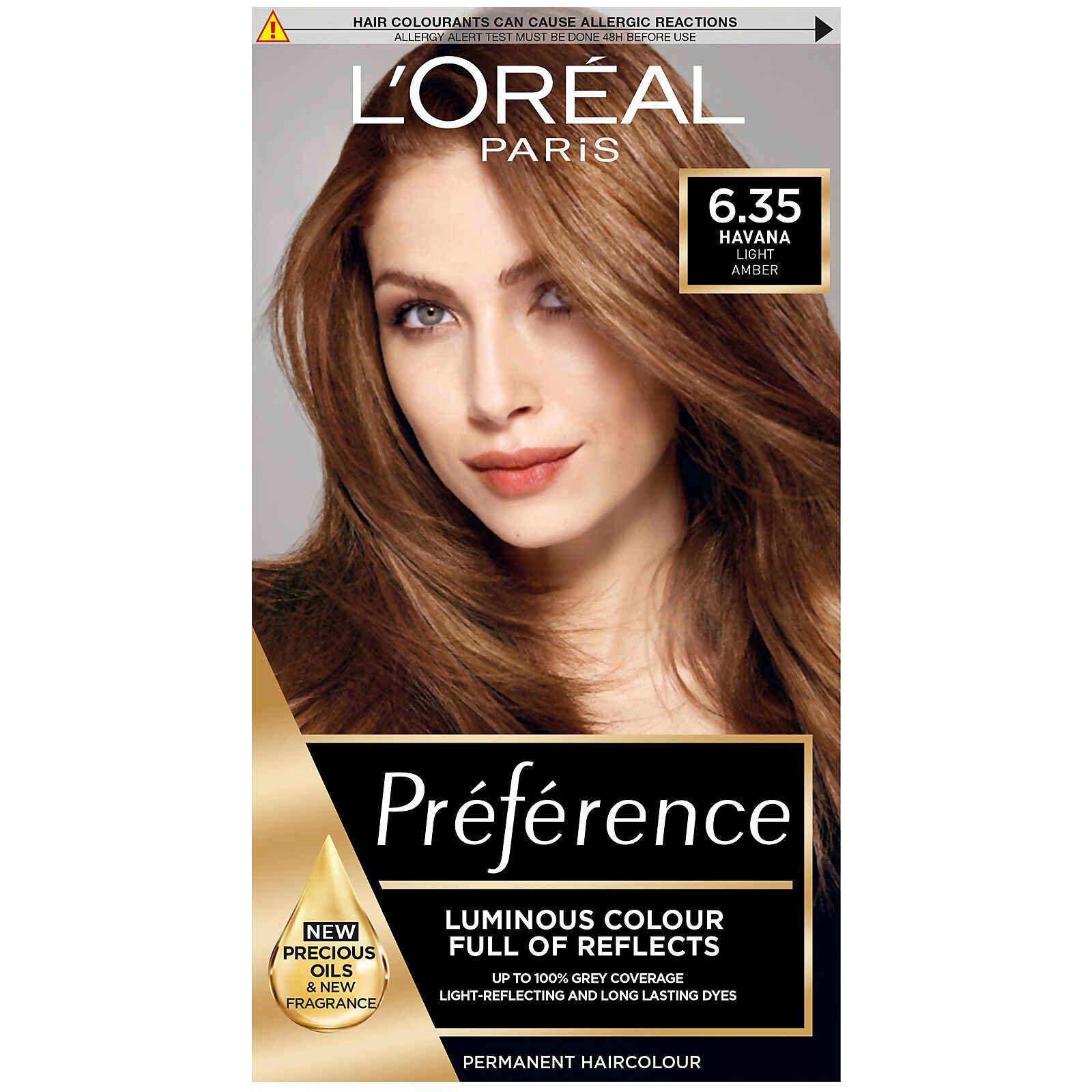 L'Oréal Paris Préférence Infinia Hair Dye (Various Shades) - 6.35 Havana Golden Mahogany Light Brown