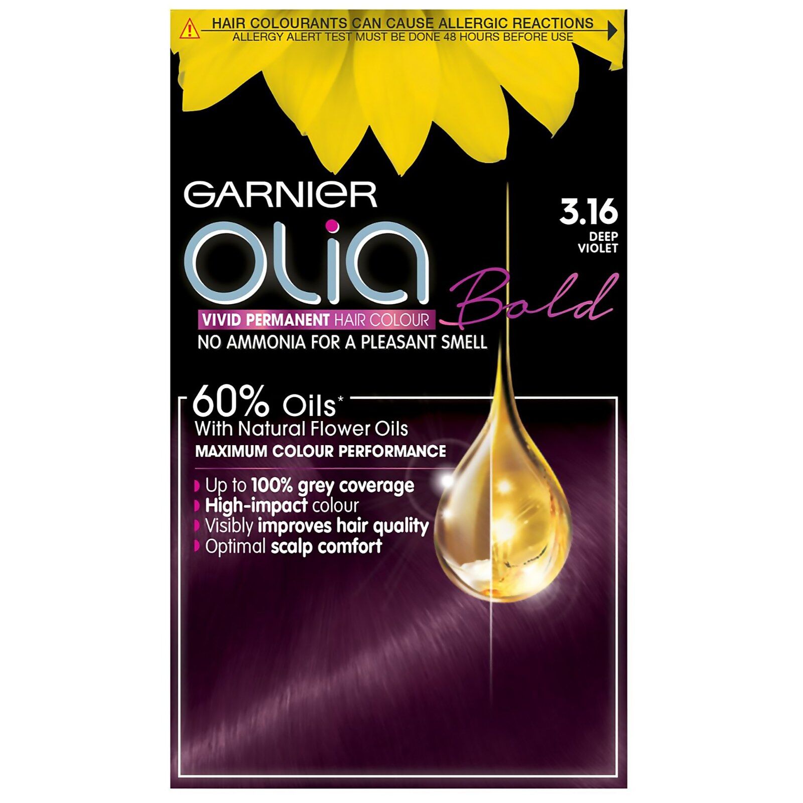 Garnier Olia Permanent Hair Dye (Various Shades) - 3.16 Deep Violet