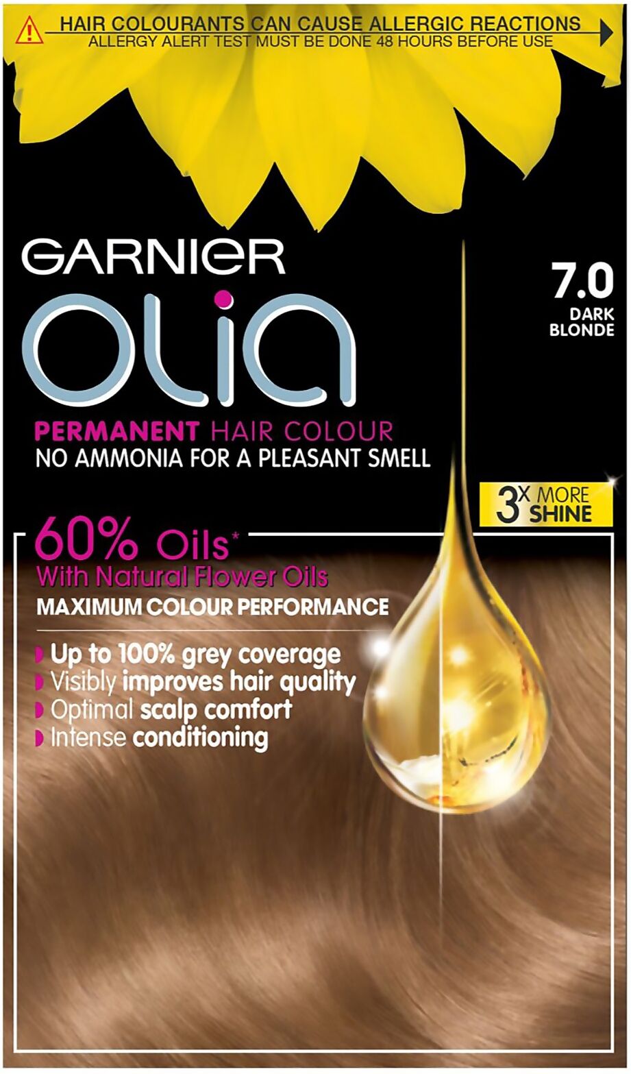 Garnier Olia Permanent Hair Dye (Various Shades) - 7.0 Dark Blonde