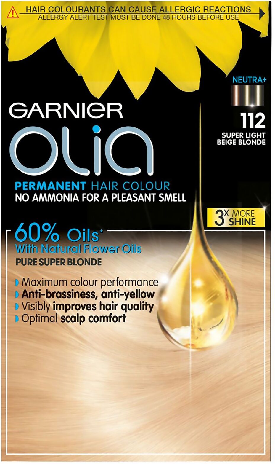 Garnier Olia Permanent Hair Dye (Various Shades) - 112 Super Light Beige Blonde