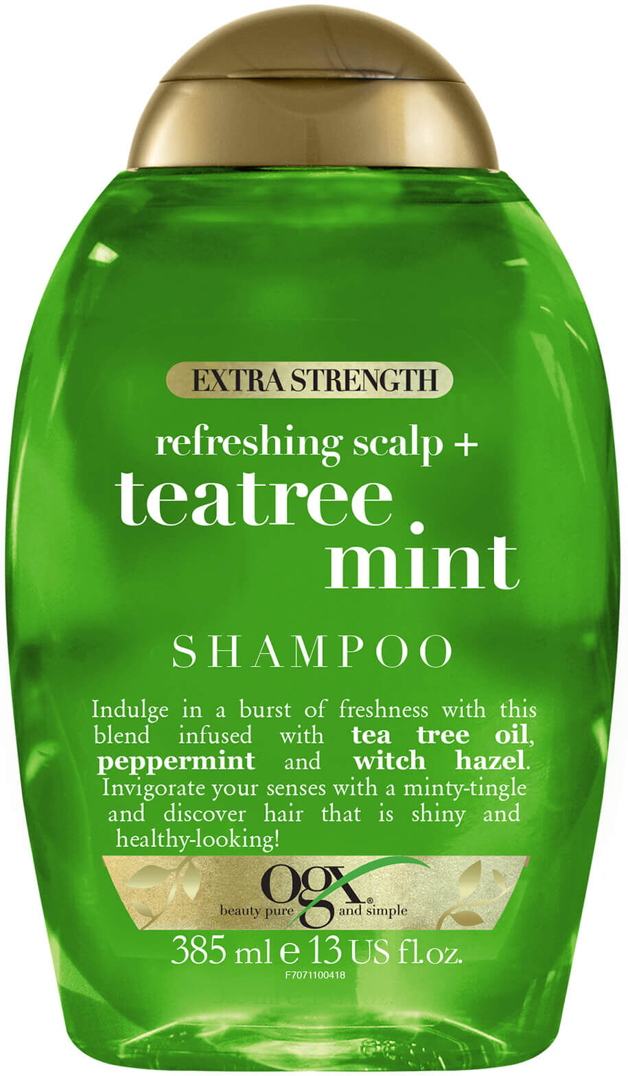 OGX Refreshing Scalp+ Teatree Mint Extra Strength Shampoo 385ml