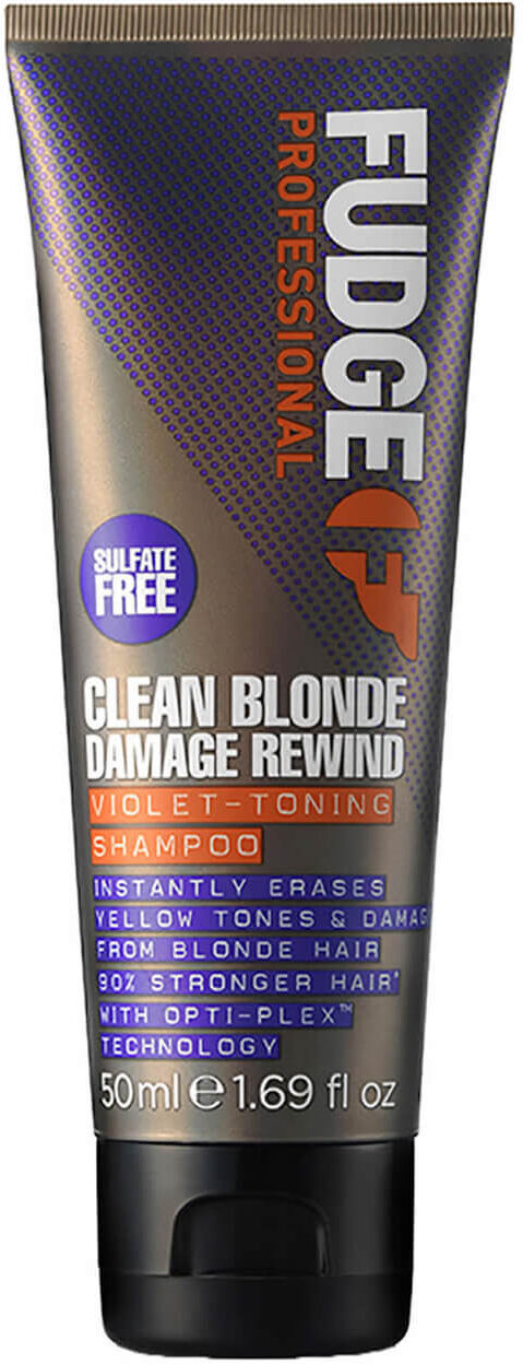 Fudge Professional Clean Blonde Everyday Violet Damage Rewind Purple Shampoo 50ml