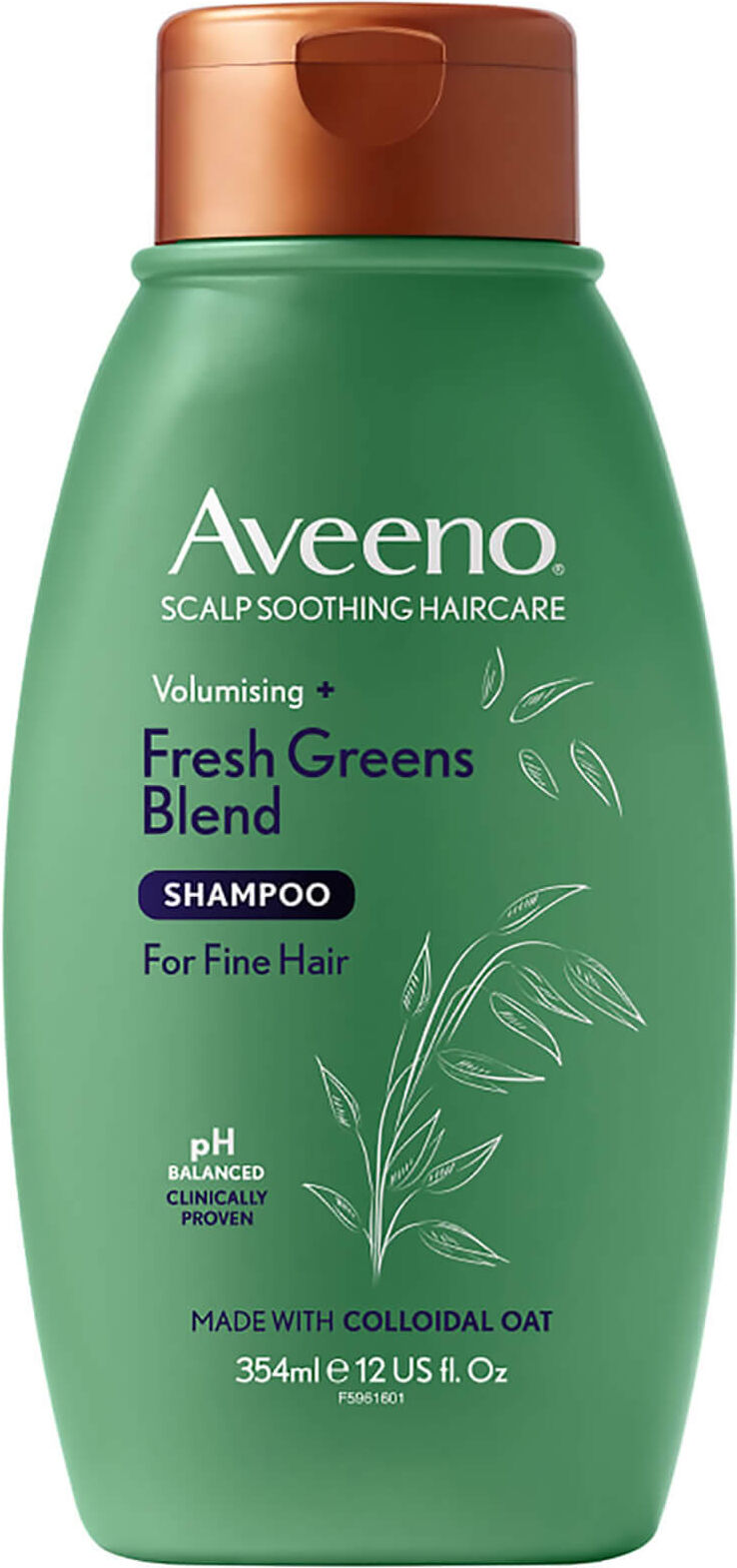 Aveeno Scalp Soothing Haircare Volumising Fresh Greens Blend Shampoo 354ml