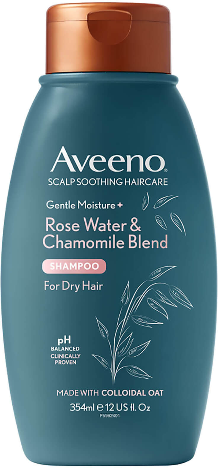 Aveeno Scalp Soothing Haircare Gentle Moisture Rosewater and Chamomile Shampoo 354ml