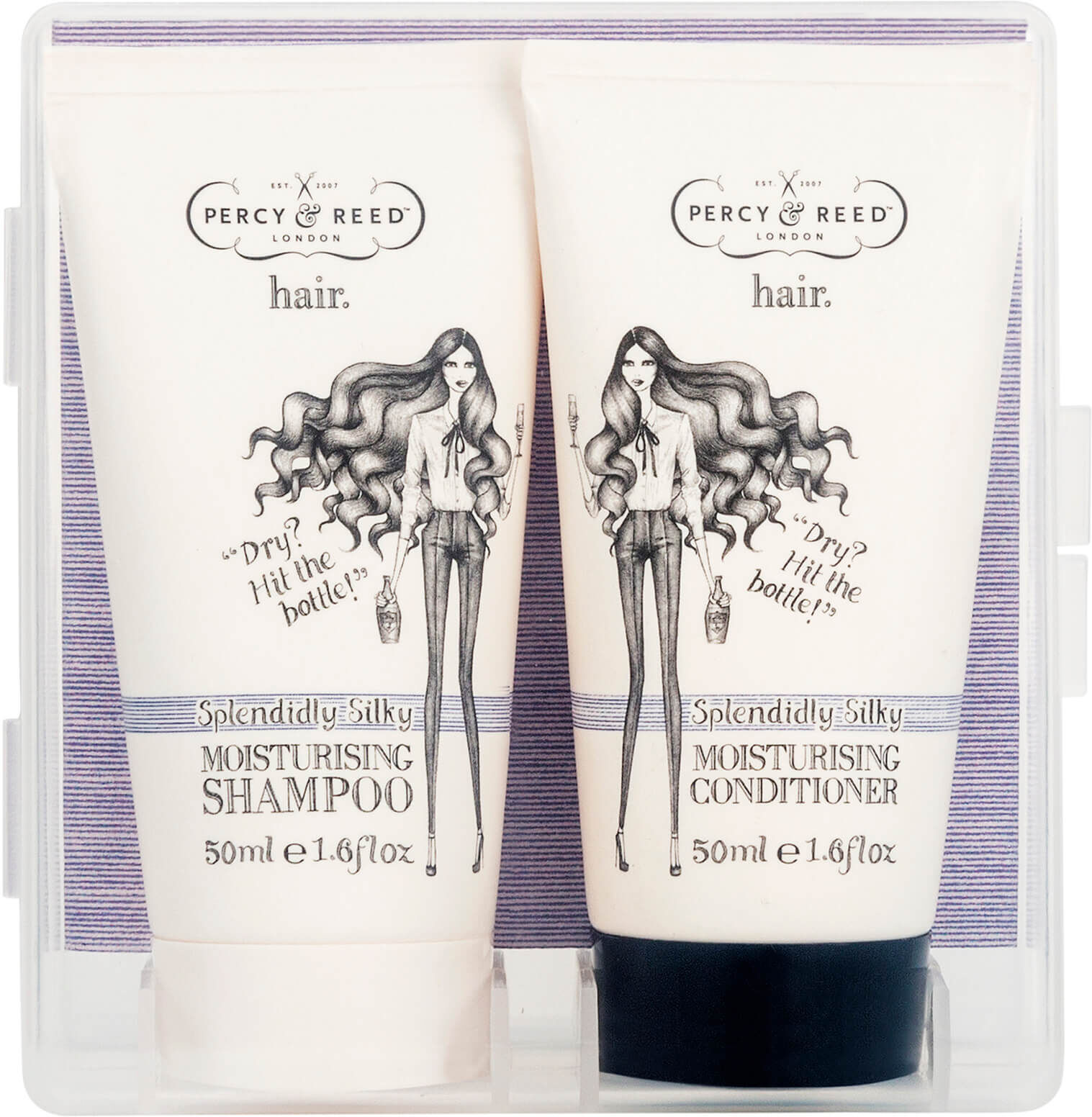 Percy & Reed to Go! Splendidly Silky Moisture Shampoo and Conditioner Duo 2 x 50 ml