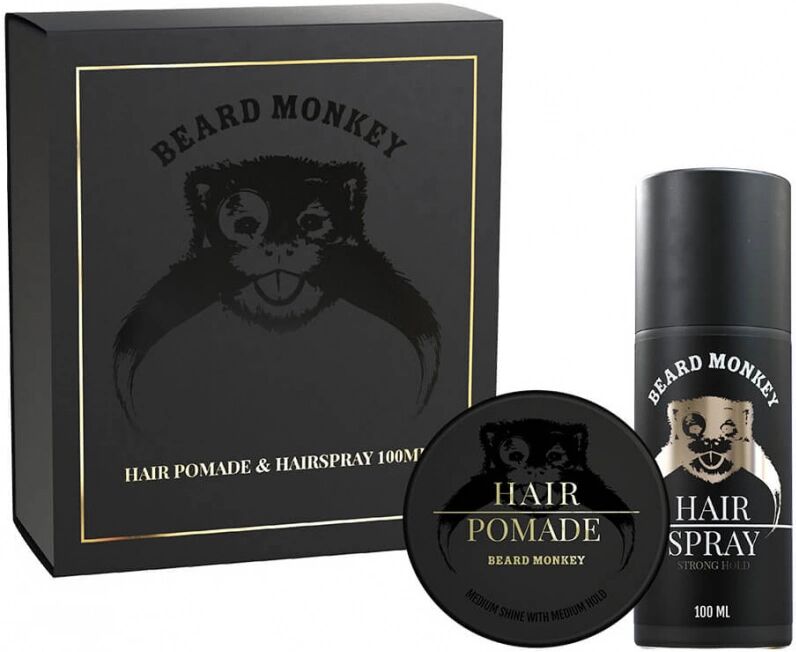 Beard Monkey Giftset Hair Pomade and Hairspray (100ml)