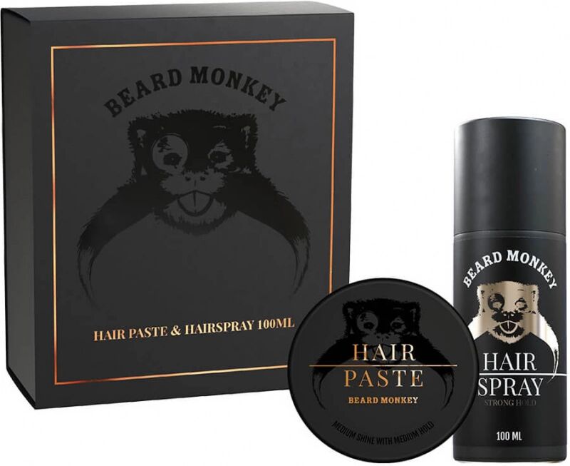 Beard Monkey Giftset Hair Paste and Hairspray (100ml)