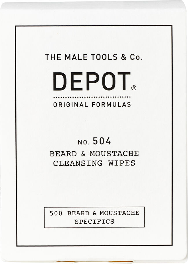 Depot No. 504 Beard & Moustache Cleansing Wipes