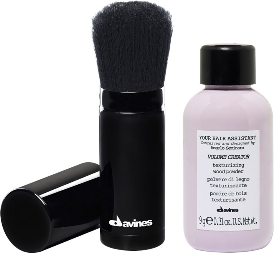 Davines Volume Creator - Texturizing Wood Powder + Refillable Applicator Brush