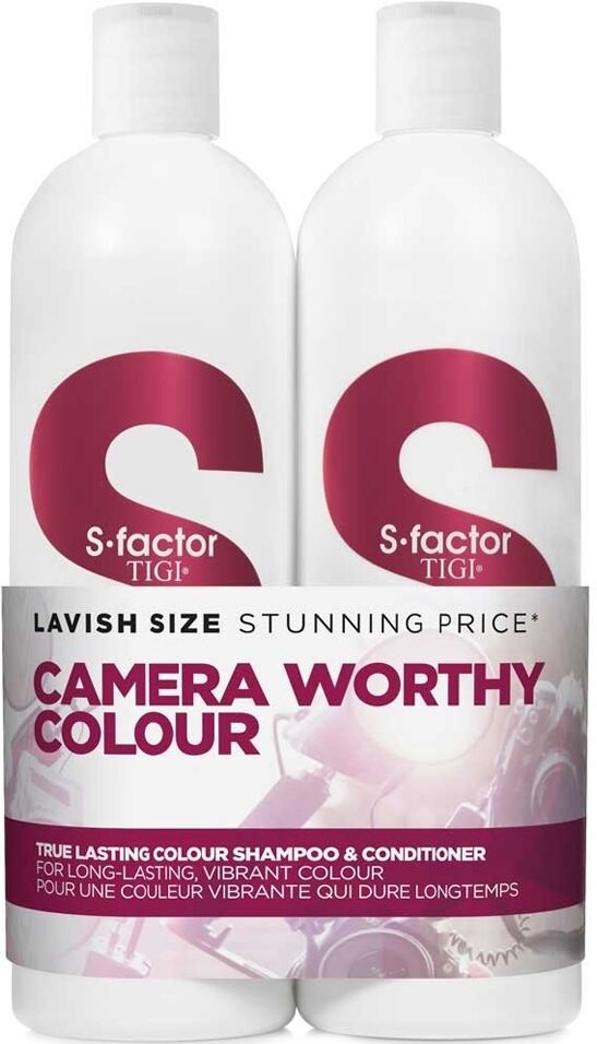 TIGI S-factor Camera Worthy Colour (True Lasting Colour) DUO Pack (U) 750 ml