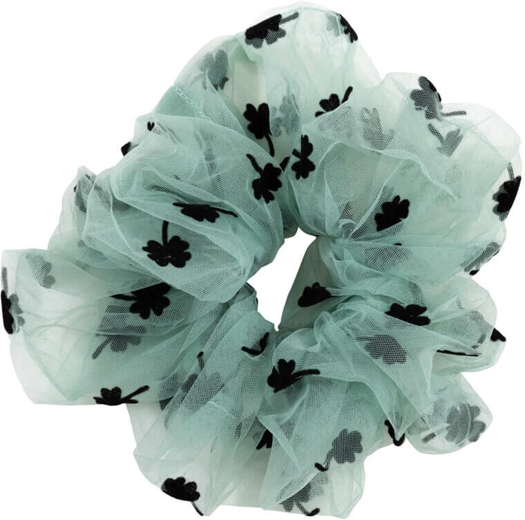 Pico Clover Scrunchie Green