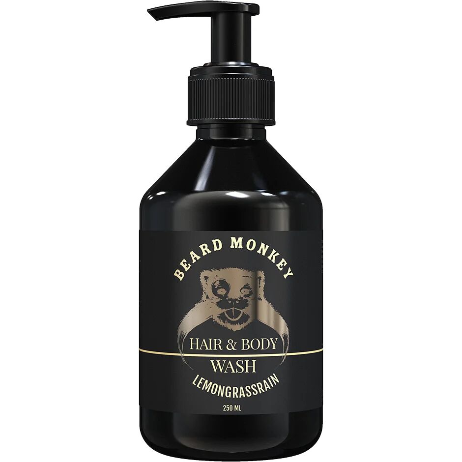 Beard Monkey Hair & Body Lemongrass, 250 ml Beard Monkey Shower Gel