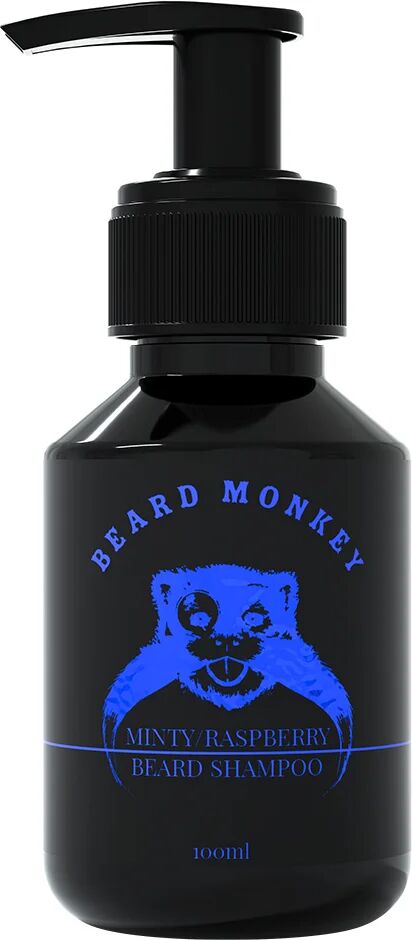 Beard Monkey Minty & Raspberry Beard Shampoo, 100 ml Beard Monkey Skjeggshampoo & Skjeggbalsam