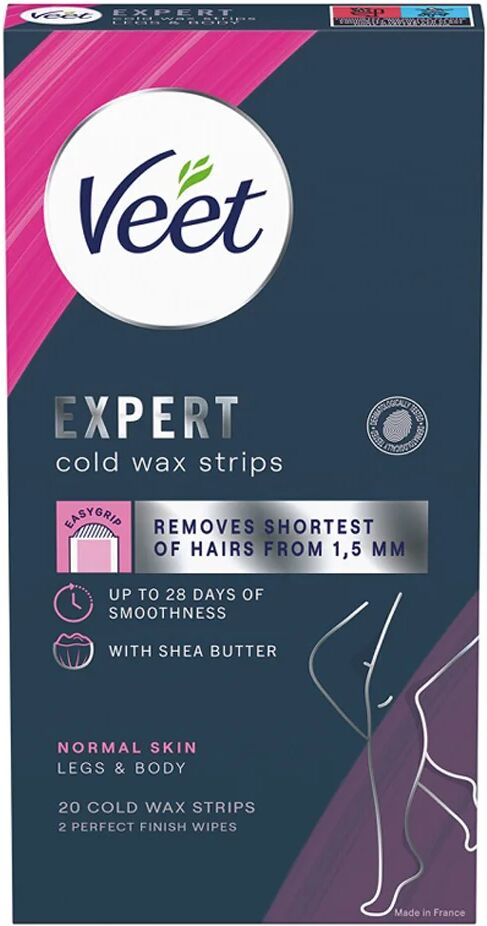 Veet Wax Strips Easy Grip For Normal Skin,  Veet Voks