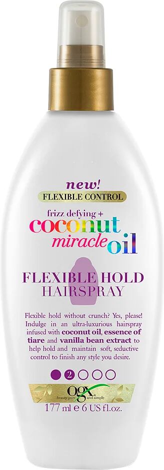 OGX Coconut Miracle Oil Flexible Hold Hair Spray, 177 ml OGX Hårspray