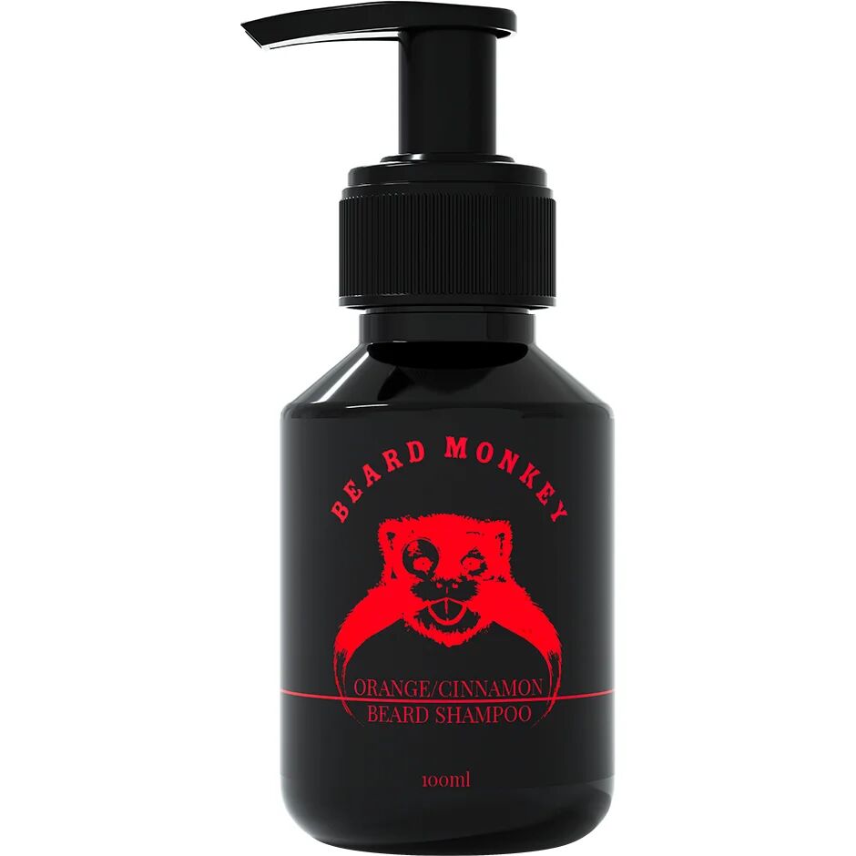 Beard Monkey Orange & Cinnamon Beard Shampoo, 100 ml Beard Monkey Skjeggshampoo & Skjeggbalsam