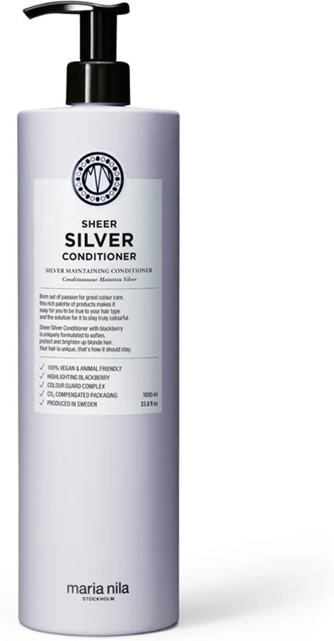 Maria Nila Care Sheer Silver Colour Guard Conditioner, 1000 ml Maria Nila Lillabalsam