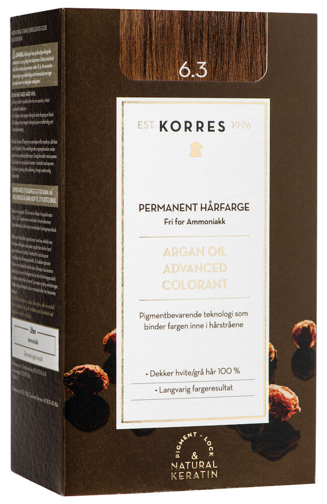 Korres Argan Oil Advanced Colorant Golden/honey Dark Blonde 6.3