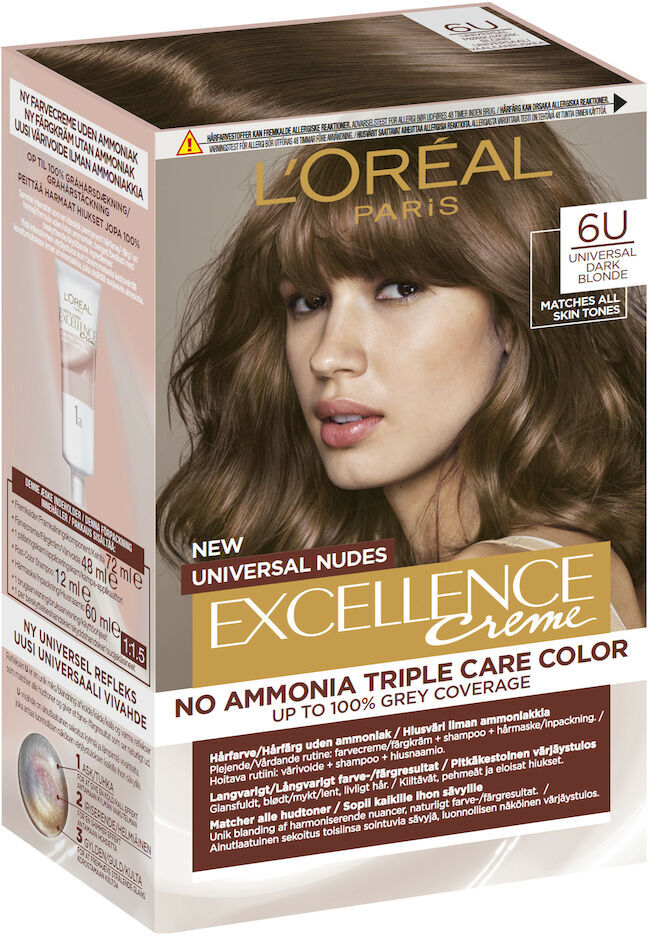 L'Oréal Loreal Excellence Universal Nudes 6u Dark Blonde