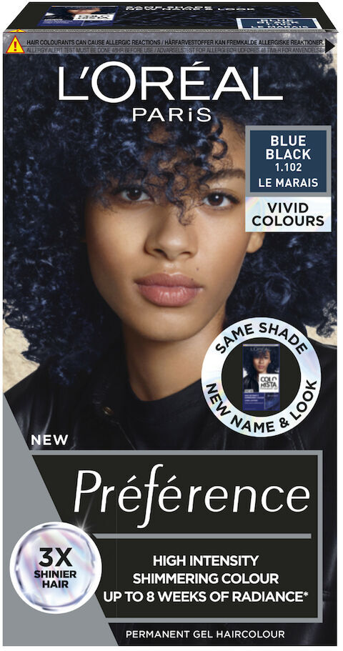 L'Oréal Loreal Preference Vivids 1.102 Blue Black